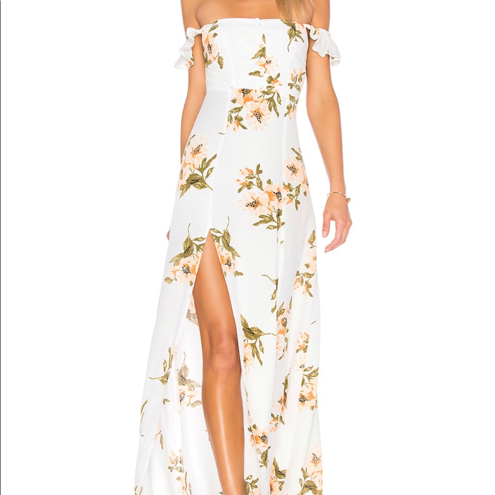 Revolve Flynn Skye Maxi Dress in Orange Gatherings